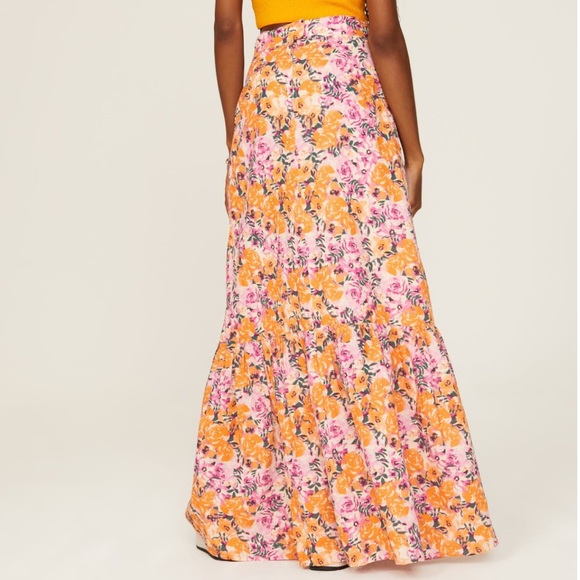 Something navy floral tiered skirt - Picture 4 of 6